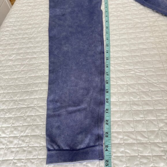 Bo + Tee Womens High Waisted Leggings Size L Blue Nylon Elastane - Picture 9 of 10